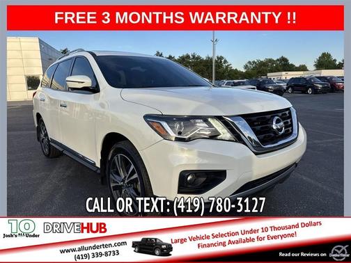White 2020 Nissan Pathfinder Platinum