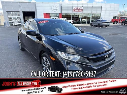 Black 2019 Honda Civic LX