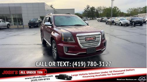 Red 2017 GMC Terrain Denali