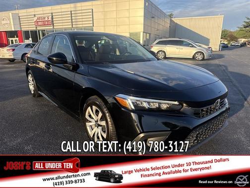 Black 2022 Honda Civic LX