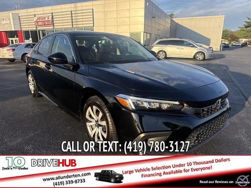 Black 2022 Honda Civic LX
