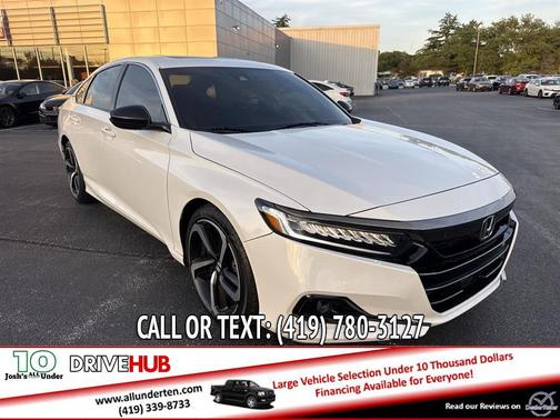 White 2022 Honda Accord Sport 2.0T