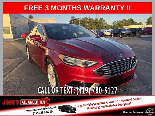 Red 2018 Ford Fusion SE