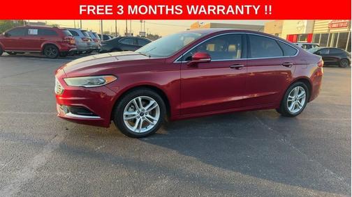 Red 2018 Ford Fusion SE