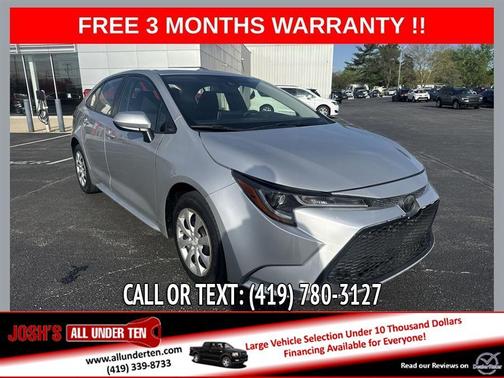 Silver 2020 Toyota Corolla LE