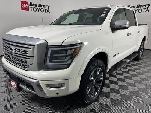 Pearl White 2021 Nissan Titan Platinum Reserve