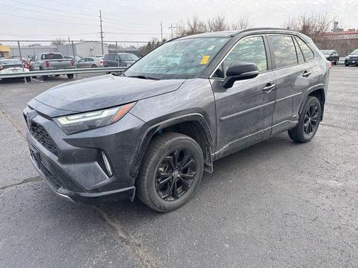 Magnetic Gray Metallic/Midnight Black Metallic 2024 Toyota RAV4 Hybrid SE