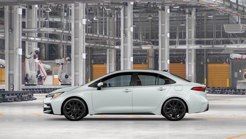Wind Chill Pearl with Midnight Black Metallic roof 2026 Toyota Corolla XSE
