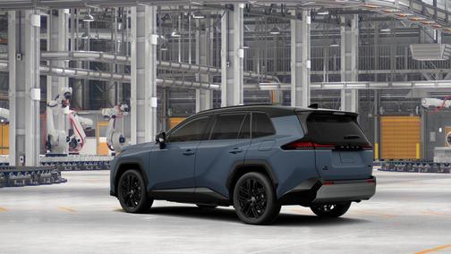 Storm Cloud with Midnight Black Metallic roof 2026 Toyota RAV4 SE
