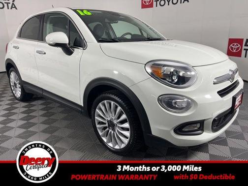 Bianco Gelato (White Clear Coat) 2016 FIAT 500X Lounge