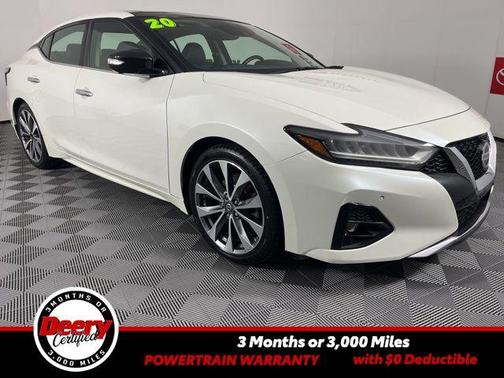 Pearl White Tricoat 2020 Nissan Maxima 3.5 Platinum