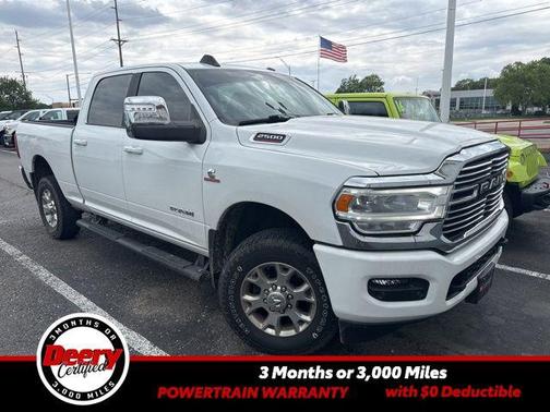 Bright White Clearcoat 2023 RAM 2500 Laramie Crew Cab 4x4 6'4' Box