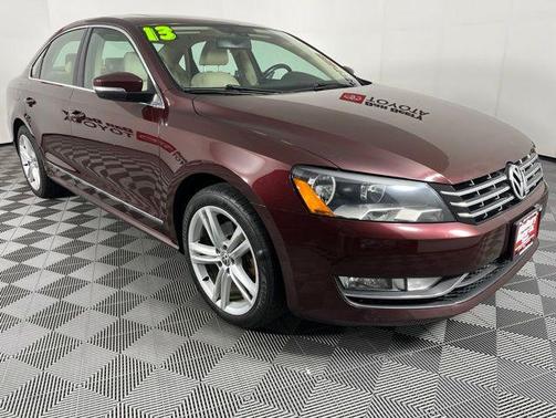Maroon 2013 Volkswagen Passat 2.0 TDI SEL Premium