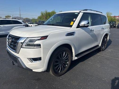 Aspen White Tricoat 2023 Nissan Armada Platinum 4WD