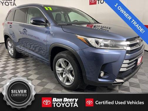 Shoreline Blue Pearl 2017 Toyota Highlander Limited