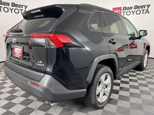 Midnight Black Metallic 2021 Toyota RAV4 Hybrid LE