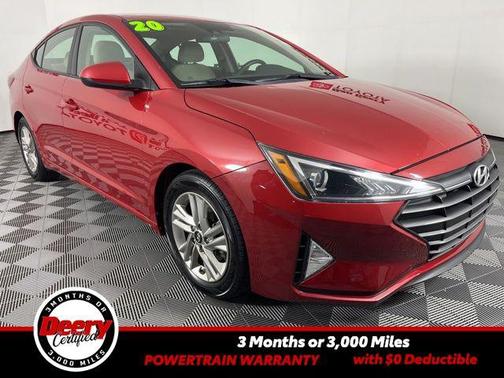 Scarlet Red Pearl 2020 Hyundai ELANTRA SEL