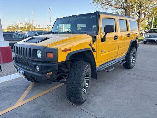 Yellow 2004 Hummer H2 Base