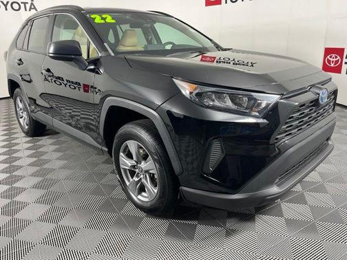 Midnight Black Metallic 2022 Toyota RAV4 Hybrid LE
