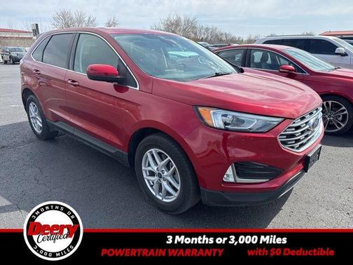 Rapid Red Metallic Tinted Clearcoat 2021 Ford Edge SEL