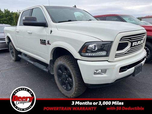 Pearl White 2018 RAM 2500 Laramie Crew Cab 4x4 6'4' Box