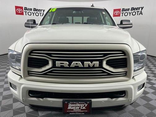 Pearl White 2018 RAM 2500 Laramie Crew Cab 4x4 6'4' Box