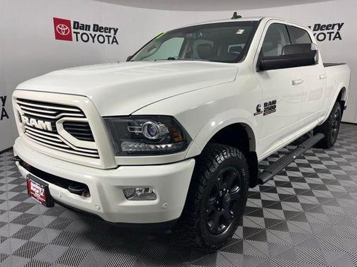 Pearl White 2018 RAM 2500 Laramie Crew Cab 4x4 6'4' Box