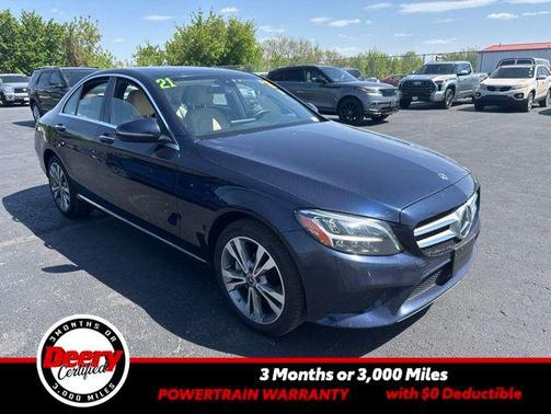 Blue 2021 Mercedes-Benz C-Class C 300 4MATIC