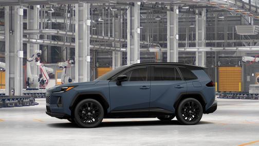 Storm Cloud with Midnight Black Metallic roof 2026 Toyota RAV4 SE