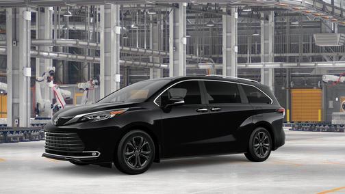 Midnight Black Metallic 2026 Toyota Sienna Platinum