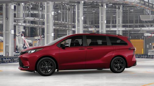 Ruby Flare Pearl 2026 Toyota Sienna XSE 7 Passenger