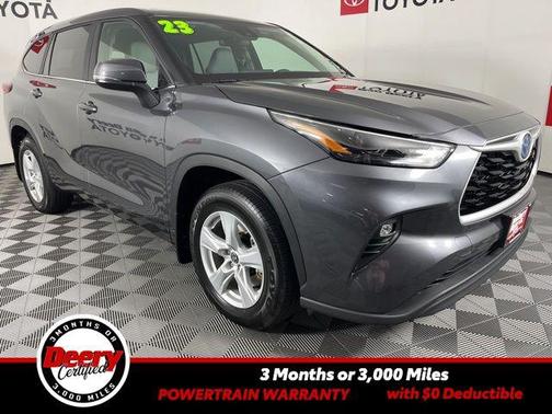 Magnetic Gray Metallic 2023 Toyota Highlander Hybrid LE