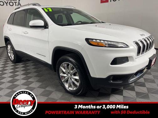 Bright White Clearcoat 2017 Jeep Cherokee Limited
