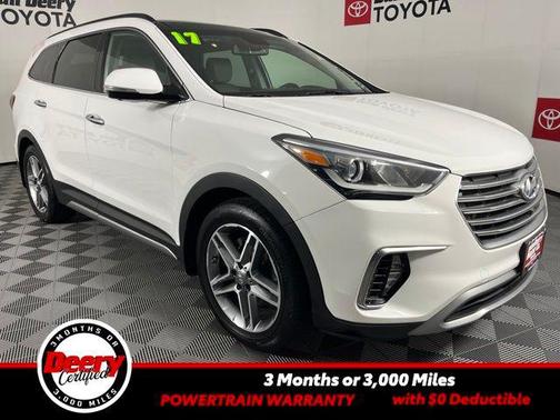 Monaco White 2017 Hyundai SANTA FE Limited Ultimate