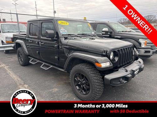 Black Clearcoat 2023 Jeep Gladiator Sport
