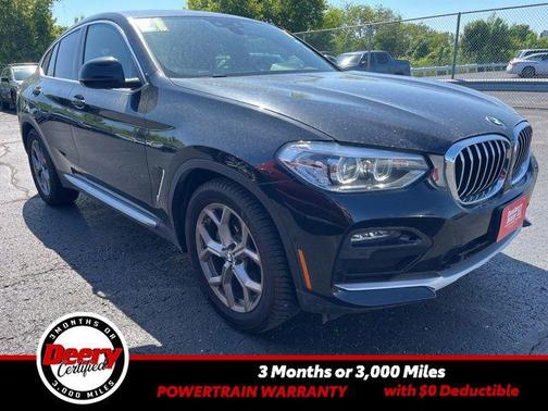 Black Sapphire Metallic 2021 BMW X4 xDrive30i