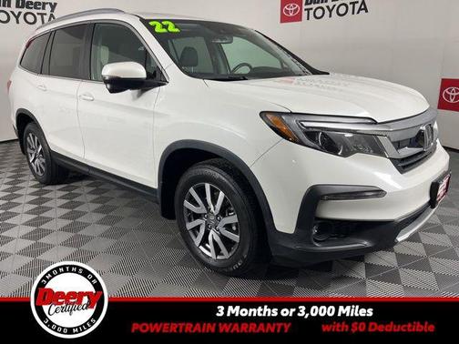 Platinum White Pearl 2022 Honda Pilot AWD Black Edition