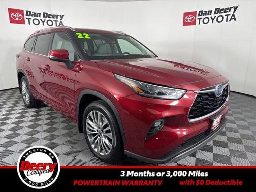 Ruby Flare Pearl 2022 Toyota Highlander Hybrid Platinum