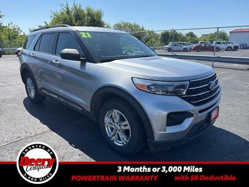 Iconic Silver Metallic 2021 Ford Explorer XLT