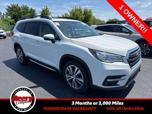 Crystal White Pearl 2021 Subaru Ascent Limited 8-Passenger