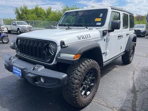Bright White Clearcoat 2025 Jeep Wrangler 4xe Willys