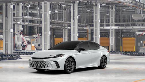 Wind Chill Pearl with Midnight Black Metallic roof 2026 Toyota Camry XSE