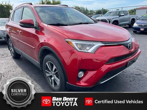 Red 2017 Toyota RAV4 XLE