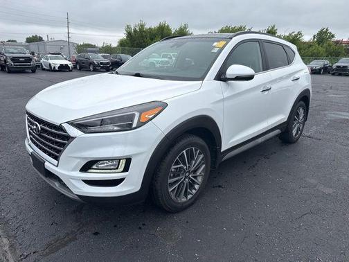 White Cream 2021 Hyundai TUCSON Ultimate