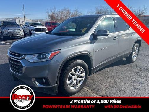 Satin Steel Metallic 2020 Chevrolet Traverse LT Leather