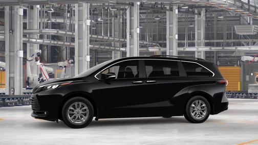 Midnight Black Metallic 2026 Toyota Sienna XLE