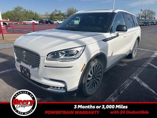Pristine White Metallic Tri-Coat 2020 Lincoln Aviator Reserve AWD