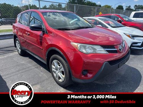 Red 2015 Toyota RAV4 LE