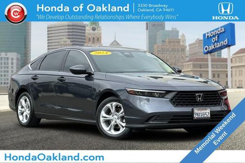 Meteorite Gray Metallic 2024 Honda Accord LX 1.5T