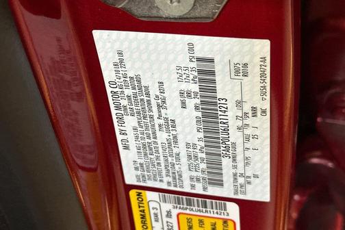 2020 Ford Fusion Hybrid SE